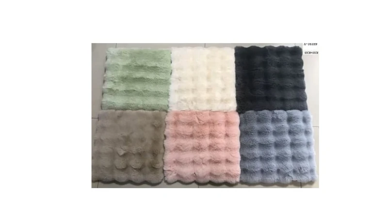 Perna Scaun 40 x 40 cm Blana Sintetica + Textil A-16189 Wei